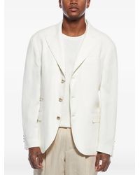 Brunello Cucinelli - Single-Breasted Tailored Blazer - Lyst
