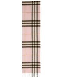 Burberry - チェック フリンジ スカーフ - Lyst