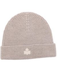 Isabel Marant - Logo-Patch Beanie Hat - Lyst
