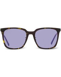 MCM - 714Sa Rectangle-Frame Tortoiseshell-Effect Sunglasses - Lyst