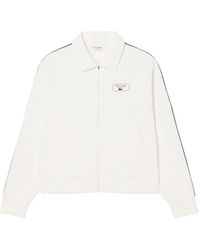Lacoste - Logo-Patch Zip-Up Sweatshirt - Lyst