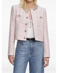 Self-Portrait - Sequin Bouclé Jacket - Lyst