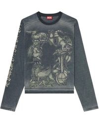 DIESEL - T-Jori-A Long-Sleeve Graphic T-Shirt - Lyst