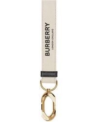 Burberry Horseferry Print Keyring - White