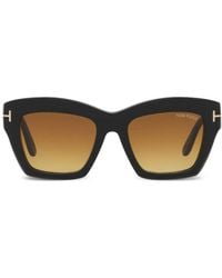 Tom Ford - Luna Oversize-Frame Sunglasses - Lyst