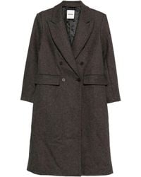 Sandro - Buttoned Double-Breasted Coat - Lyst