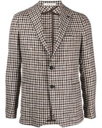Tagliatore - Houndstooth Single-Breasted Blazer - Lyst