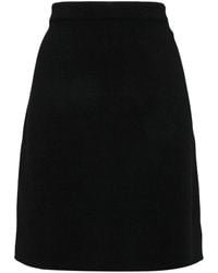 agnès b. - Merino Wool Reversible Skirt - Lyst