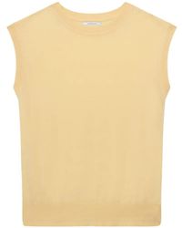 Another Tomorrow - Featherweight Sheer Top - Lyst