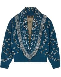 Alanui - Bandana Wool And Cashmere Cardi-Bomber - Lyst