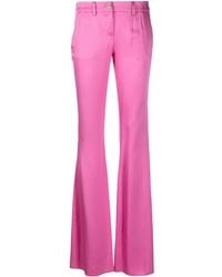 Philipp Plein - Flared Satin Trousers - Lyst