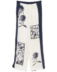 SIR. - Floral-Print Trousers - Lyst