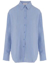 Frankie Shop - Peri Striped Long-Sleeve Shirt - Lyst