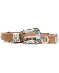 Golden Goose - "Lace" S Washed Nabuk Body With Leather Threadings Belt - Lyst