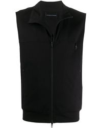 armani gilet black