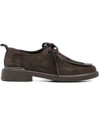 Linda Baumann - Lace-Up Fastening Suede Derby Shoes - Lyst