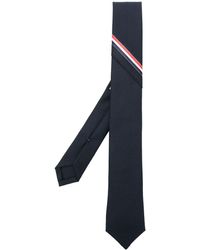 Thom Browne - Classic Necktie With Seamed-In Red, White And Blue Selvedge In Super 120's Twill - Lyst
