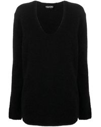 Tom Ford - V-Neck Knitted Jumper - Lyst