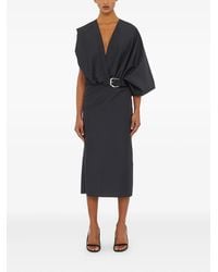 Christopher Esber - Belted Swaddled Midi Dress - Lyst