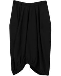 COMME DES GARÇON BLACK - Asymmetric-Hem Midi Skirt - Lyst