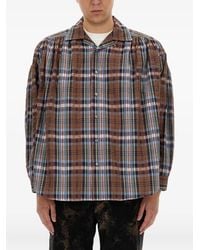 A.I.E. - Checked Cotton Shirt - Lyst