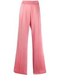 Moncler Pantalon de jogging à bandes contrastantes - Rose