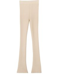 Ermanno Scervino - Geribbelde Legging Met Split - Lyst