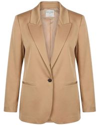 forte_forte - Notched Lapel Single-Button Jacket - Lyst