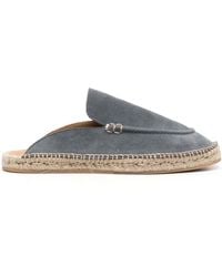 SCAROSSO - Suede Jute-Sole Espadrilles - Lyst