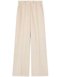 RETORI - Pleated Silk Tailored Trousers - Lyst