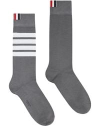 Thom Browne - 4-Bar Stripe Socks - Lyst