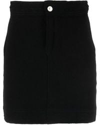 Barrie - Contrast-Stitch Mini Skirt - Lyst