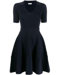 Sandro Zoey Flared Dress - Blue