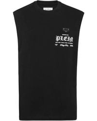 Philipp Plein - Sleeveless Round Neck T-Shirt - Lyst