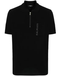 Balmain - Polo Con Stampa - Lyst
