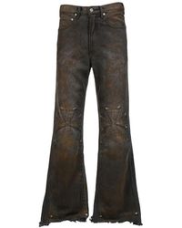 SEKRIT - Cross-Patch Flared Jeans - Lyst