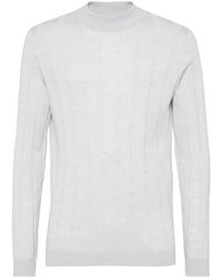 Brunello Cucinelli - Silk And Cashmere Sweater - Lyst