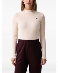 Lacoste - Slim-Fit High-Neck Long-Sleeved T-Shirt - Lyst