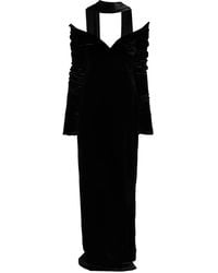 Saiid Kobeisy - Velvet Long Fitted Dress - Lyst