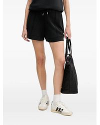 Guess - Logo-Plaque Drawstring Shorts - Lyst