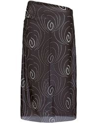 Prada - Falda de tubo midi con estampado abstracto - Lyst