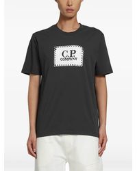 C.P. Company - T-Shirt 30/1 En Jersey À Logo - Lyst