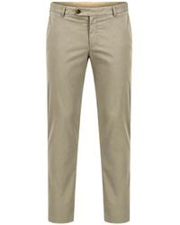 BOSS - Button-Fastening Chinos Trousers - Lyst