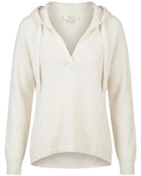 Malo - Cashmere V-Neck Hoodie - Lyst
