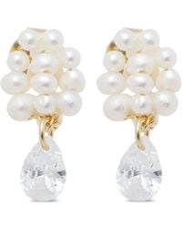 Completedworks - Pearl-Embellished Drop Earrings - Lyst