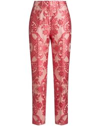Etro - Pantalones pitillo con motivo de cachemira en jacquard - Lyst