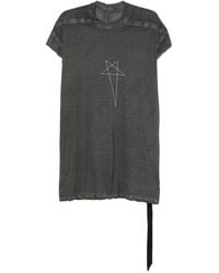 Rick Owens - Jumbo Sl Pentagram-Print Cap-Sleeve T-Shirt - Lyst