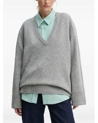 Herskind - V-Neck Ribbed Sweater - Lyst
