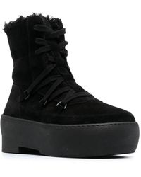 Gia Borghini Ninette Suede Boot in Natural | Lyst