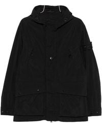 Stone Island - Hooded Logo-Patch Parka - Lyst
